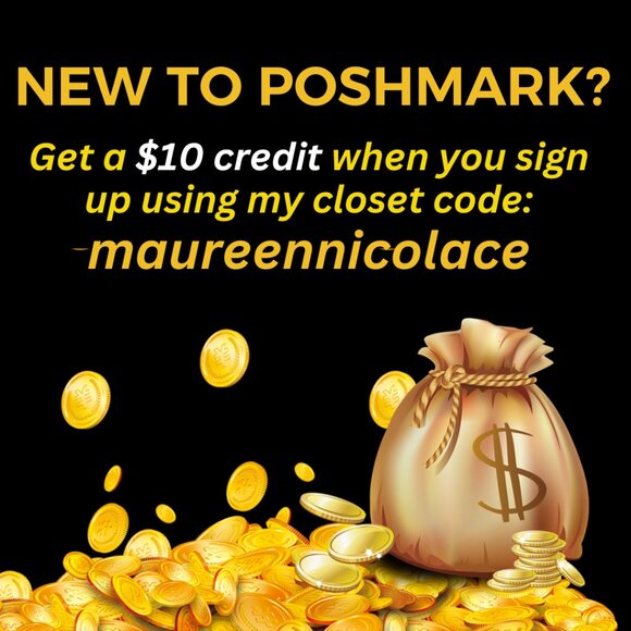 $10 CREDIT FOR SIGNING UP TO POSHMARK!! - Picture 1 of 2